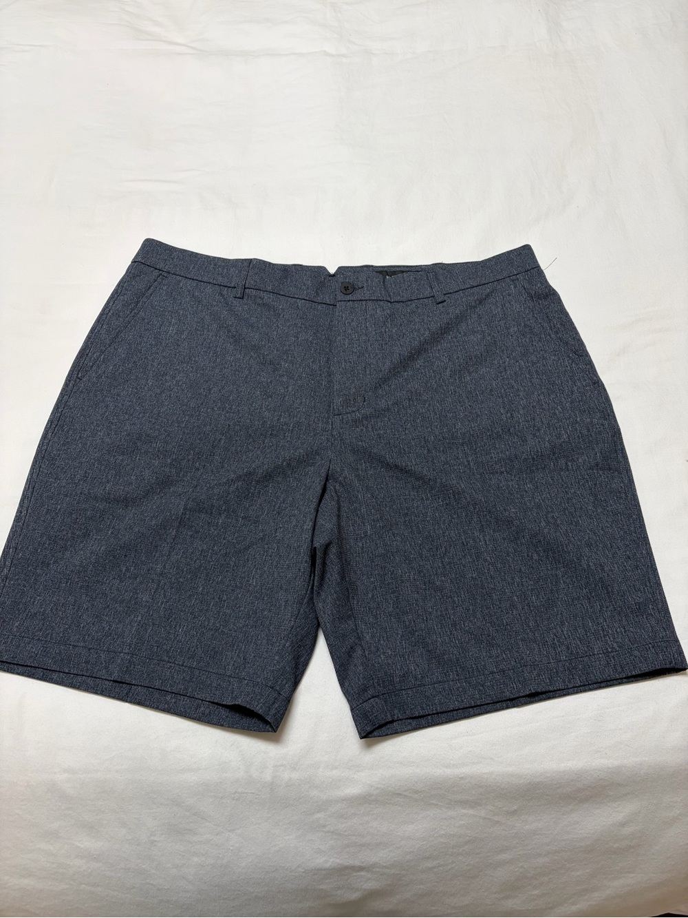 Dunning Men's Heather Navy Casual Shorts